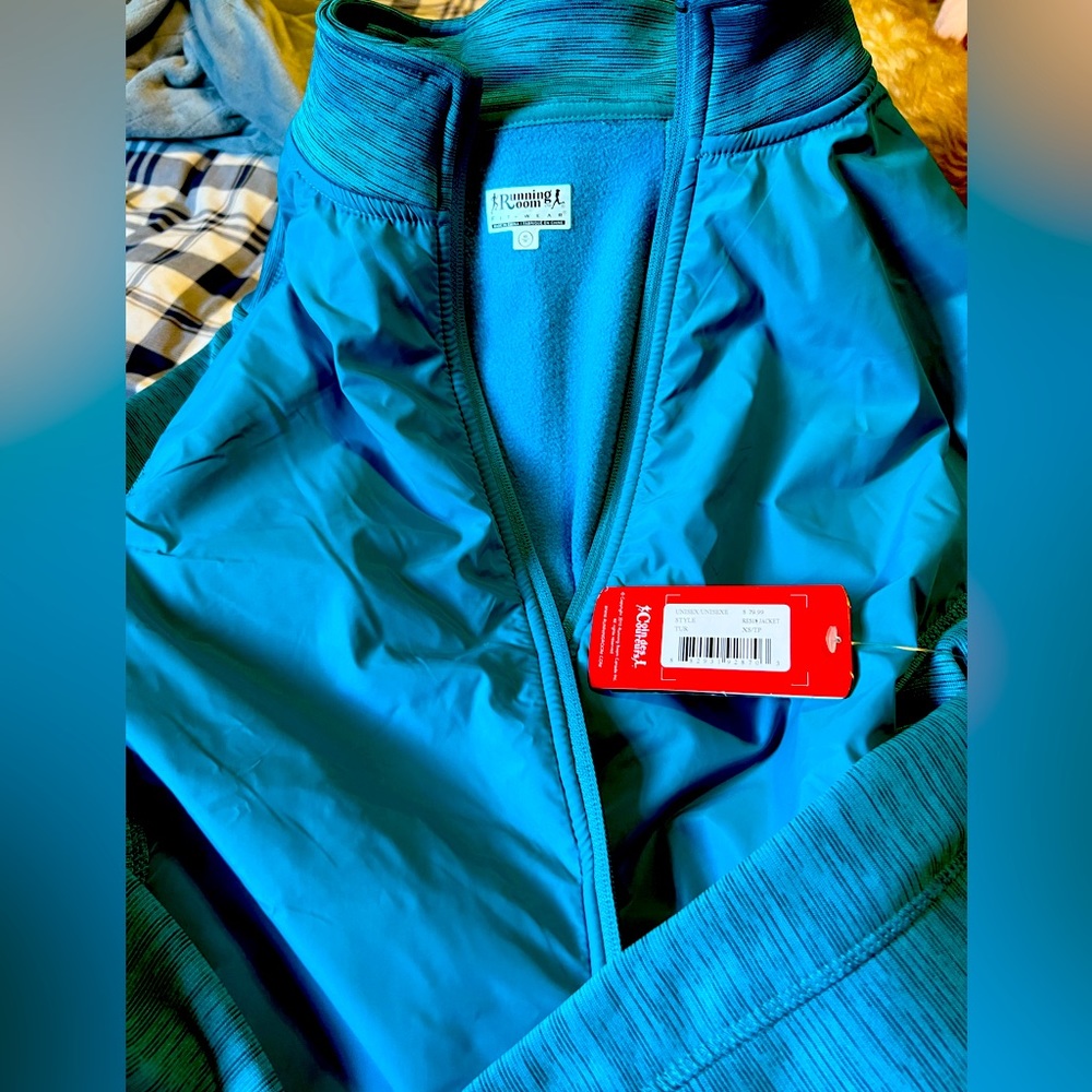 Running room warmup jacket Unisex size XS